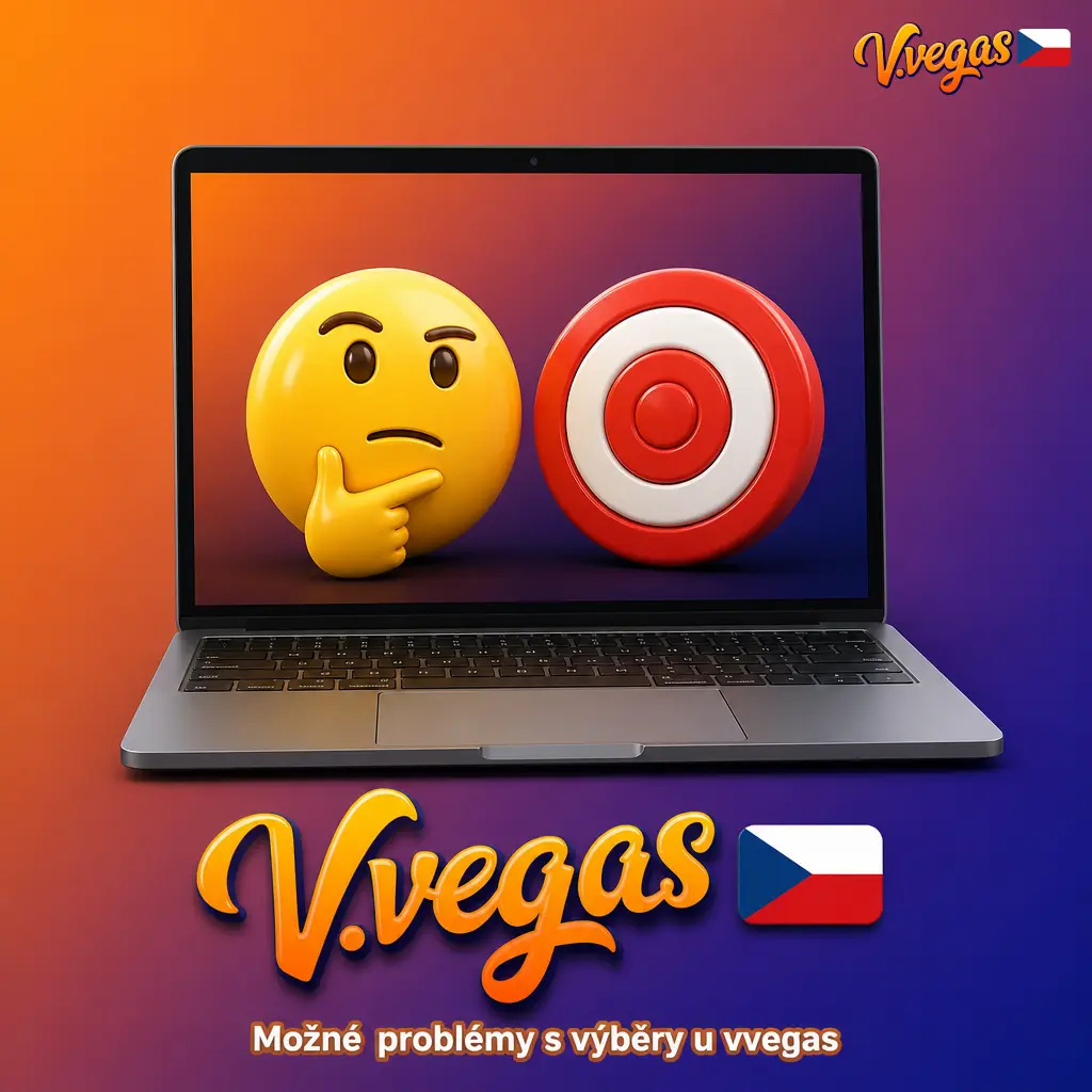 Ilustrace možných problémů s výběry peněz u vvegas: nedokončená verifikace, nesplněné sázkové podmínky či technické chyby platby.