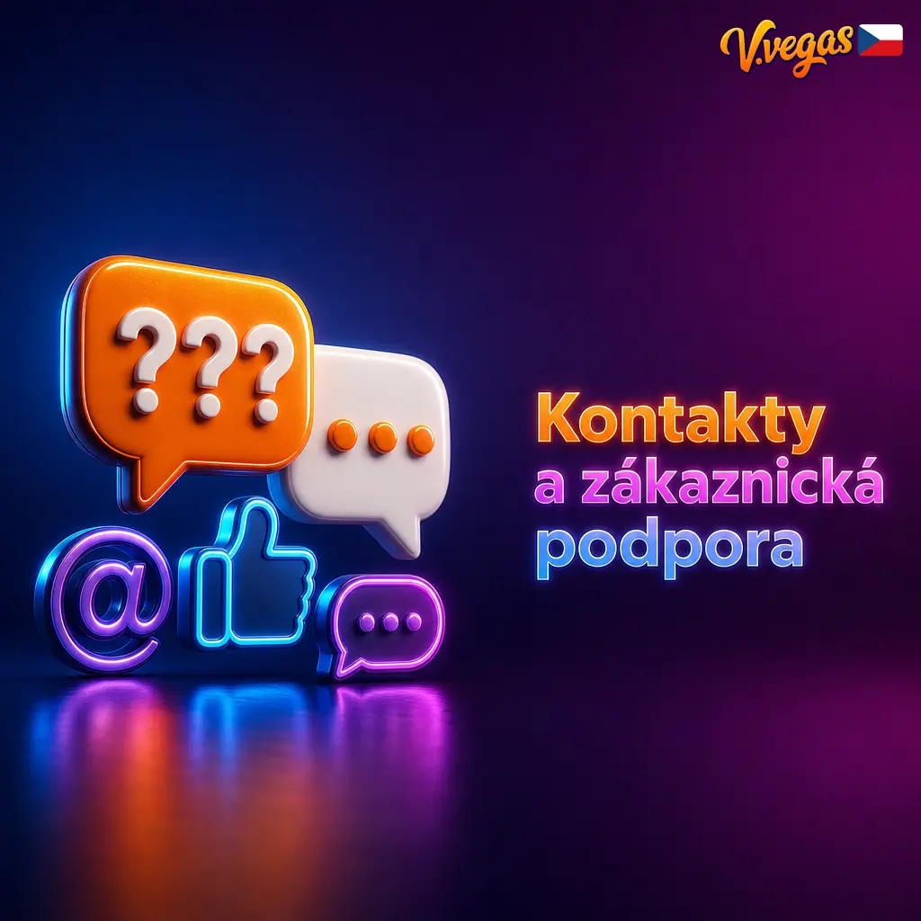 Kontakty a zákaznická podpora vvegas – živý chat, e-mail a FAQ pro hráče z České republiky 24/7