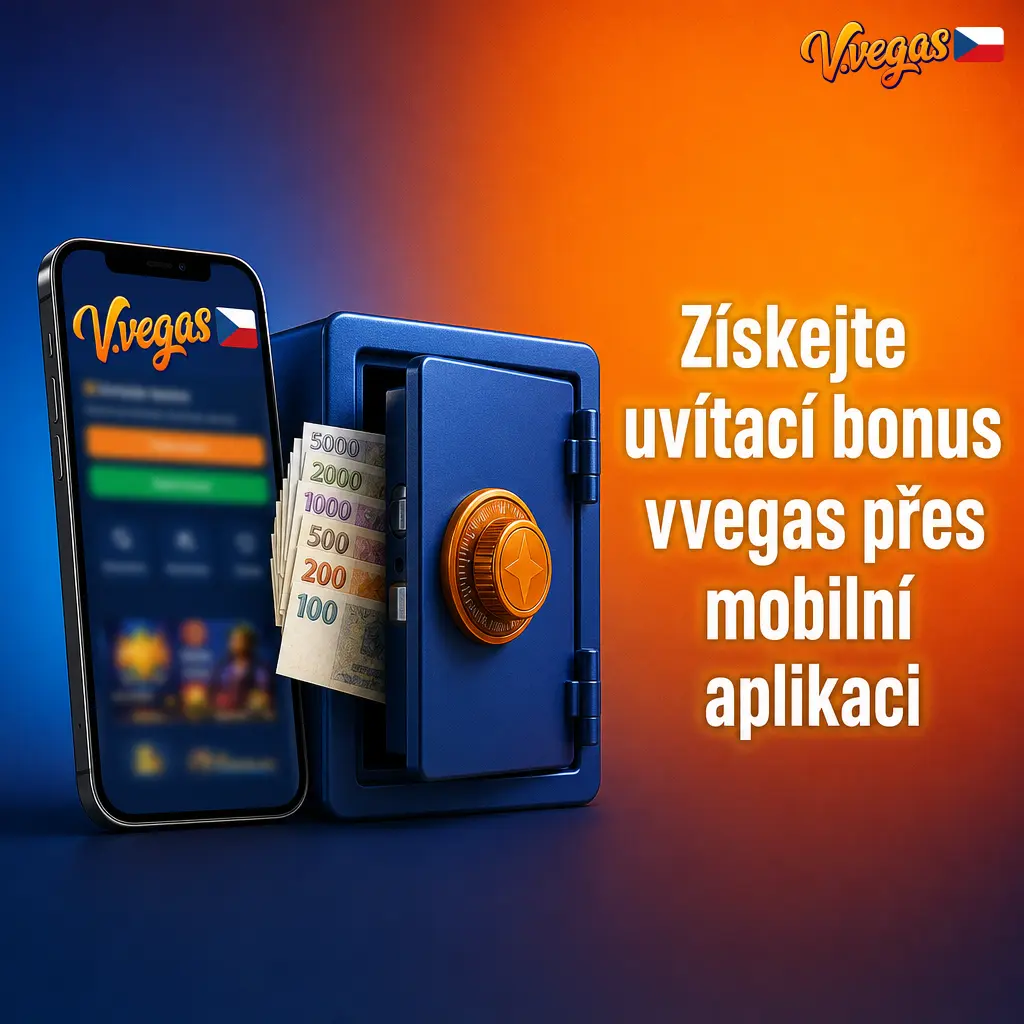 Uvítací bonus Vvegas v mobilní aplikaci pro iOS a Android – stáhnutí, registrace a aktivace bonusu